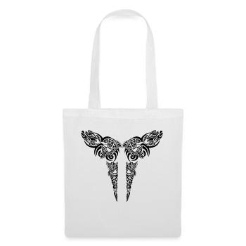 Maori Brustlogo 50 schwarz - Stoffbeutel - Weiß - Vorne