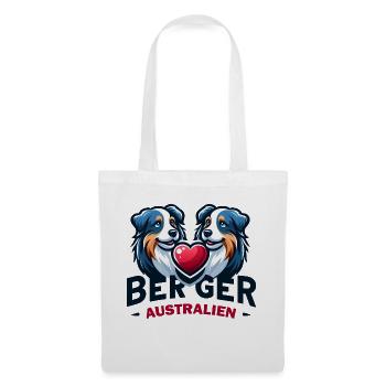 Affection Berger Australien - Sac en tissu - blanc - Devant
