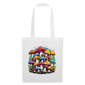 colorful mushrooms, mushrooms, fungi - Tote Bag - white - Front