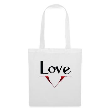 Love 06 - Sac en tissu - blanc - Devant