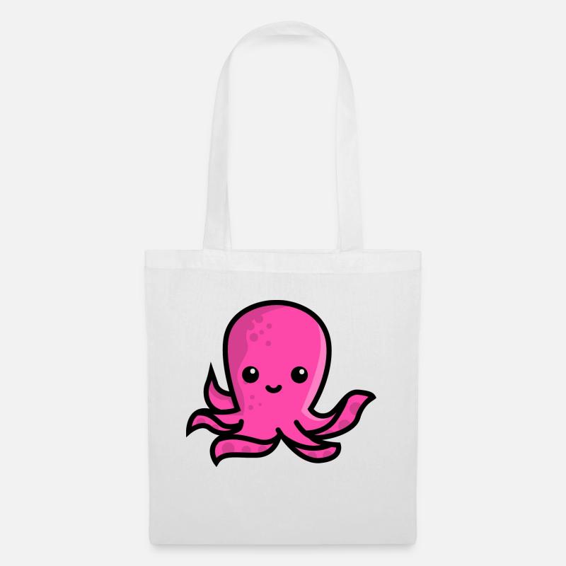 Octopus - Stoffbeutel - Weiß