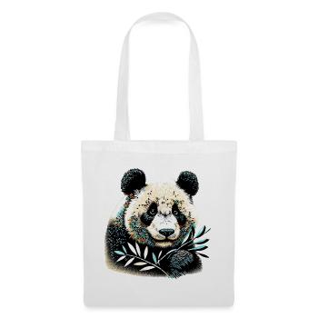 Panda - Stoffbeutel - Weiß - Vorne