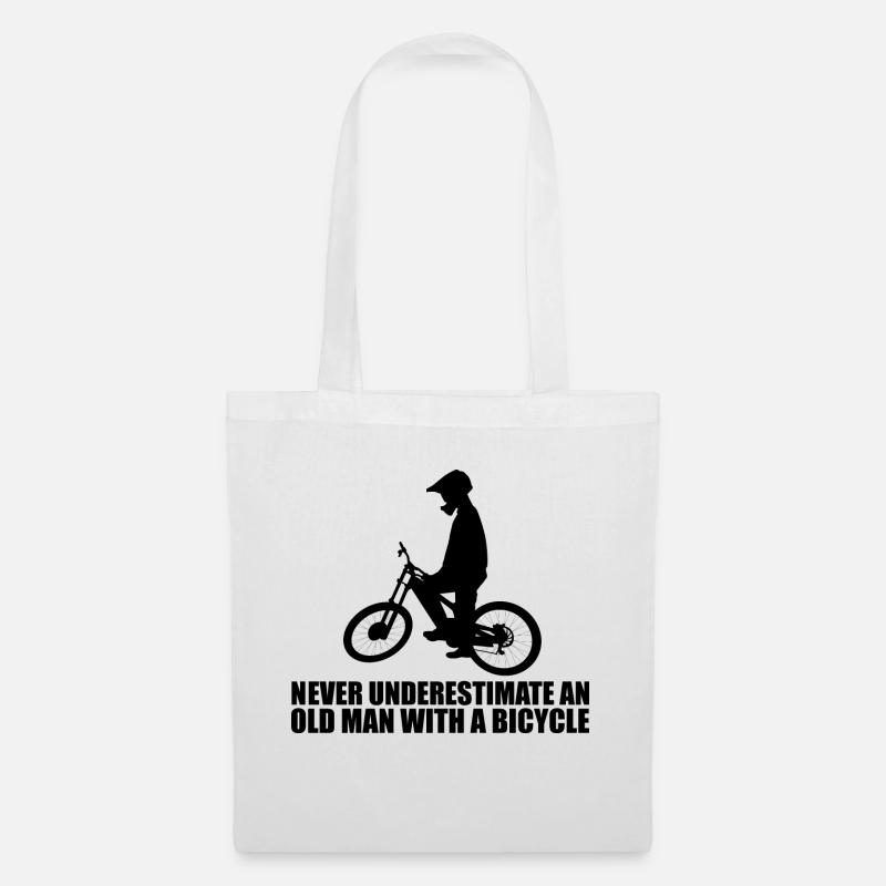 Lustiger Fahrrad Spruch - Stoffbeutel - Weiß