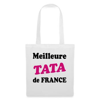 Beste/r/s TATA in Frankreich - Stoffbeutel - Weiß - Vorne