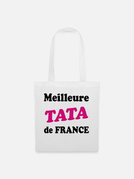 Beste/r/s TATA in Frankreich - Stoffbeutel - Weiß