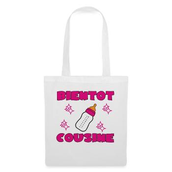 BIENTOT COUSINE - Sac en tissu - blanc - Devant