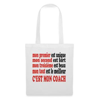 Mon COACH est beau - Sac en tissu - blanc - Devant