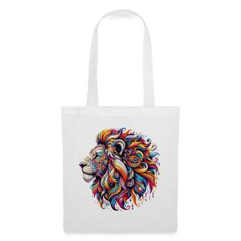Löwe - Stoffbeutel - Weiß - Vorne
