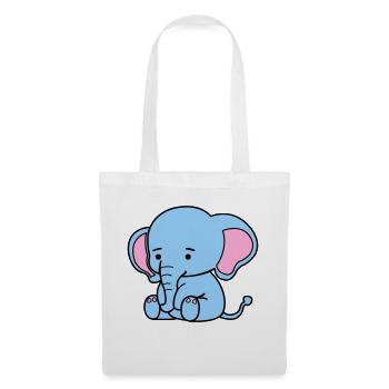 cute elephant - Stoffbeutel - Weiß - Vorne