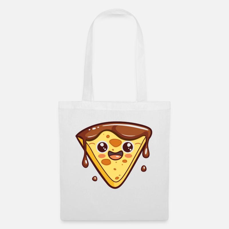 Funny Pizza Slice Comic - Tote Bag - white