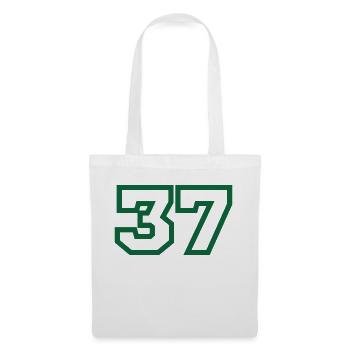 Number 37 green sport - Tote Bag - white - Front
