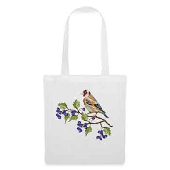 Bunter Vogel - Stoffbeutel - Weiß - Vorne