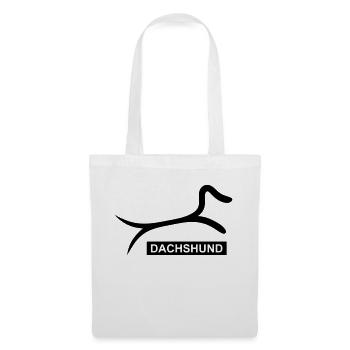 Sporty Dachshund - Tote Bag - white - Front