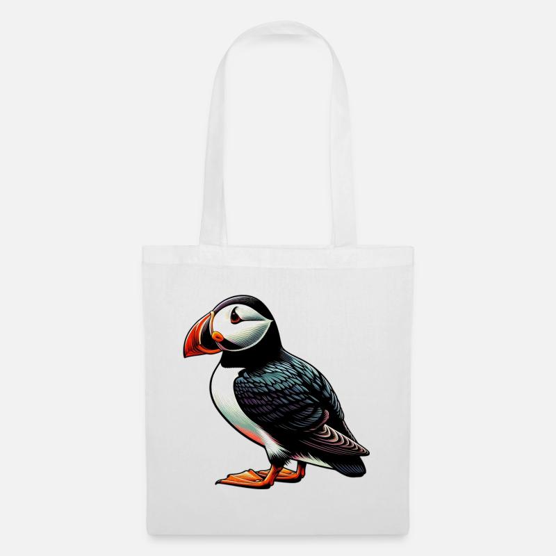 Papageitaucher - Stoffbeutel - Weiß