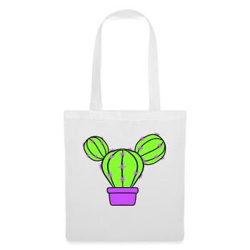 Small Cactus Spines Desert Cacti Flower Pot - Tote Bag - white - Front