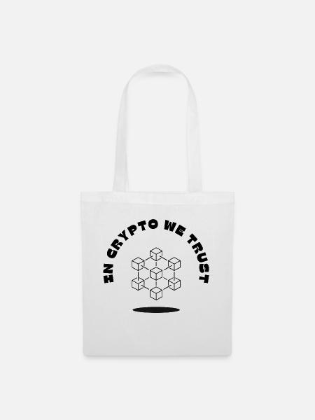 In Crypto We Trust - Stoffbeutel - Weiß