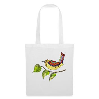 Colorful bird - Tote Bag - white - Front