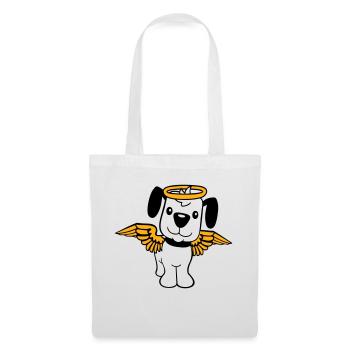 Dog Angel Halo Wings Heaven Angel - Tote Bag - white - Front