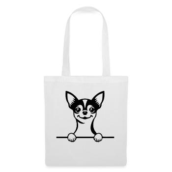 Chihuahua - Sac en tissu - blanc - Devant