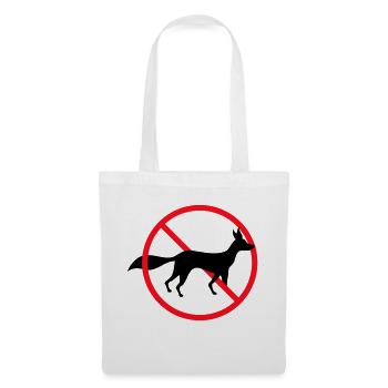No Fox Allowed Sign No Zone Notice - Tote Bag - white - Front