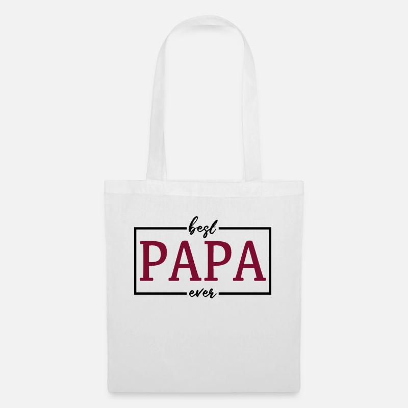 Der beste Papa - Stoffbeutel - Weiß