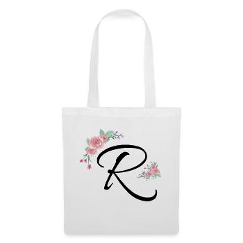 Letter r flowers - Tote Bag - white - Front
