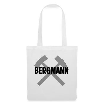 Erzgebirge Bergmann - Stoffbeutel - Weiß - Vorne