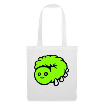 Cute caterpillar small friendly larva worm happy - Tote Bag - white - Front