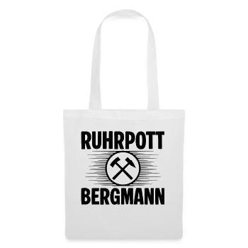 Ruhrpott Bergmann - Stoffbeutel - Weiß - Vorne