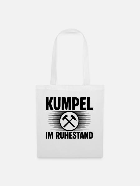 Kumpel Ruhestand - Stoffbeutel - Weiß