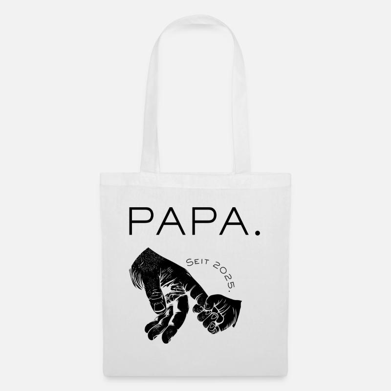 PAPA. Seit 2025 - Stoffbeutel - Weiß