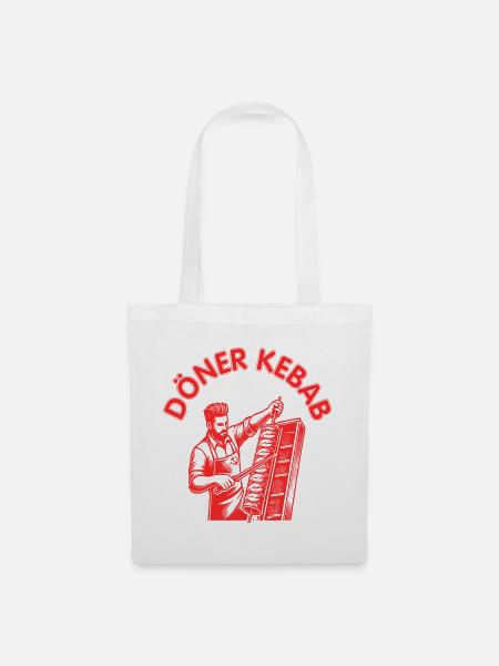 Döner Kebab - Stoffbeutel - Weiß
