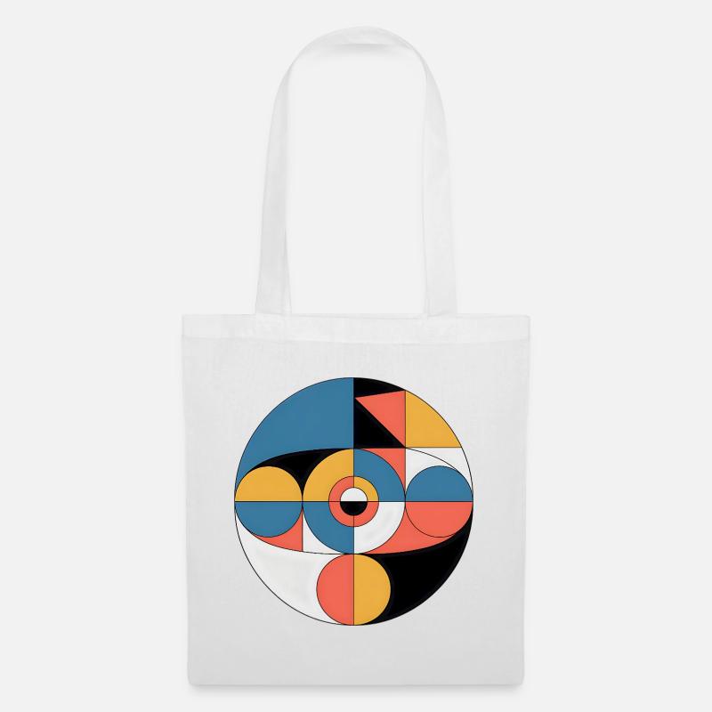 Abstrakt Geometrisch - Stoffbeutel - Weiß
