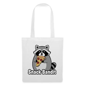 Snack Bandit Pizza raton laveur - Sac en tissu - blanc - Devant