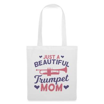 Trompetenspieler Mama - Stoffbeutel - Weiß - Vorne