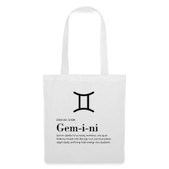 Gemini - Zodiac sign - Tote Bag - white - Front