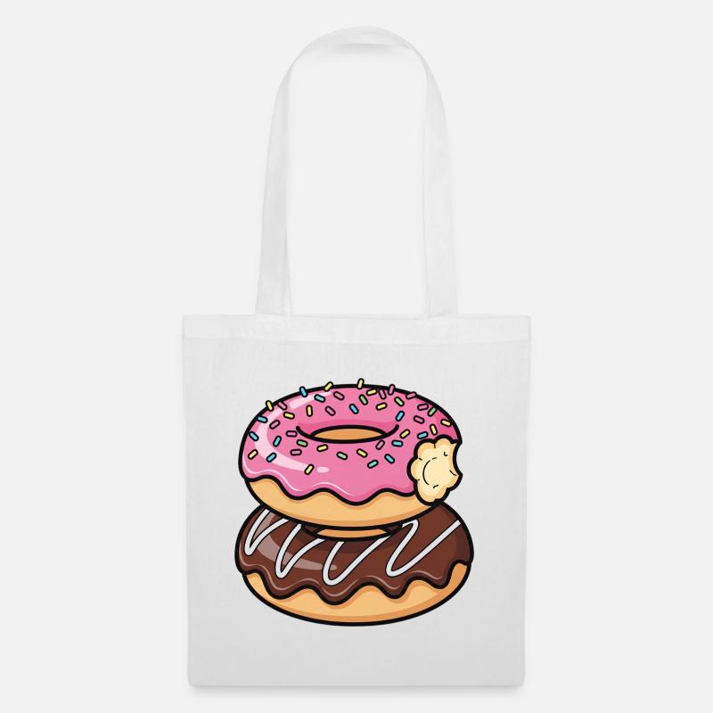 Sweet Stack Donuts Pop Art - Sac en tissu - blanc
