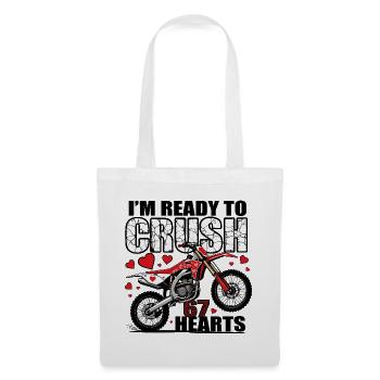 Crush Ready Moto Hearts - Stoffbeutel - Weiß - Vorne