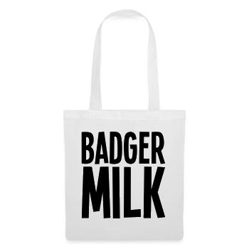 Badger milk only - Tote Bag - white - Front