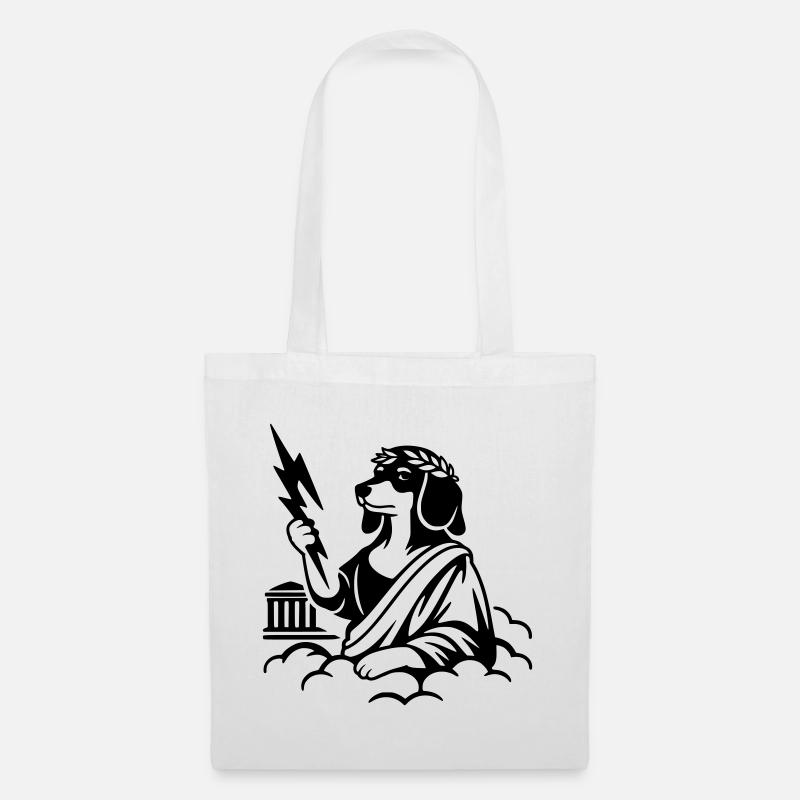 Zeus Wursto's Dachshund - Tote Bag - white