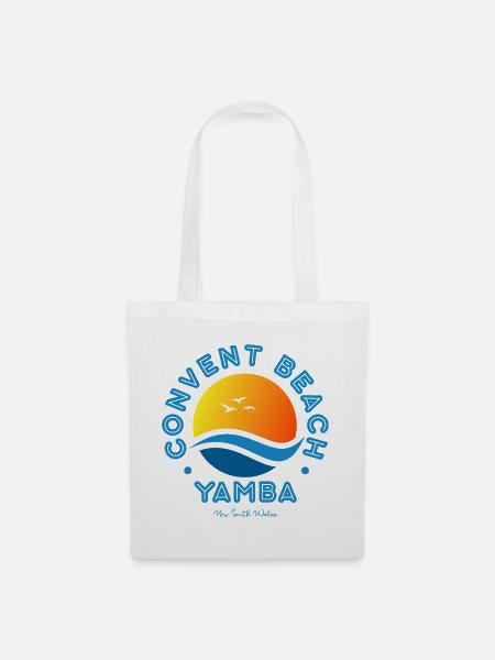 Convent Beach Yamba Sonnenuntergang - Stoffbeutel - Weiß