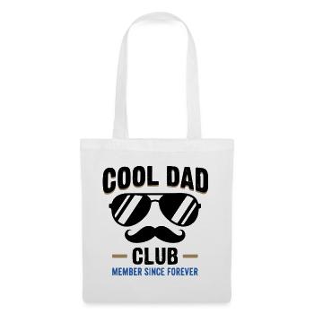 Cool Dad Club, Lustiges Vatertag Papa Shirt - Stoffbeutel - Weiß - Vorne