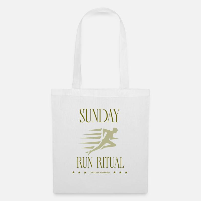Runner - Sunday Run Ritual - Tote Bag - white