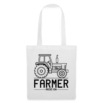 Mode agriculteur activé - humour tracteur - Sac en tissu - blanc - Devant