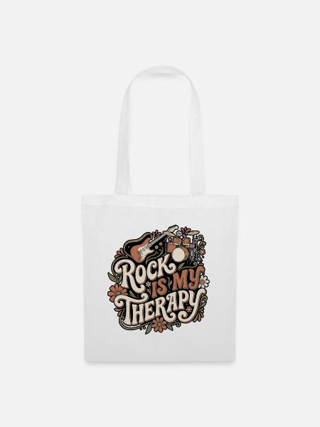 Rock Therapy - Stoffbeutel - Weiß