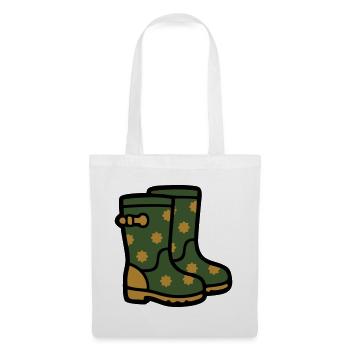 Rubber boots Gardening Muddy weather Rain - Tote Bag - white - Front