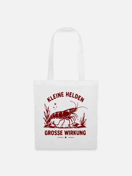 Kleine Helden Große Wirkung Krabbe - Stoffbeutel - Weiß
