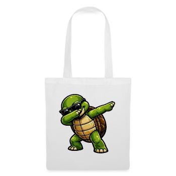 Dabbing Schildkröte - Stoffbeutel - Weiß - Vorne