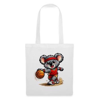 Süßer Koala spielt Basketball - Stoffbeutel - Weiß - Vorne