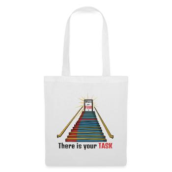 Where Your Fear Is. There Is Your Task - Tote Bag - white - Front